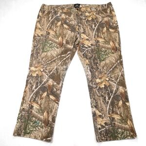 REALTREE Men's XXL Camouflage Straight‎ Leg Outdoor Hunting Pants *STAINED*